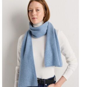 Quince Mongolian Cashmere Scarf in Faded Denim